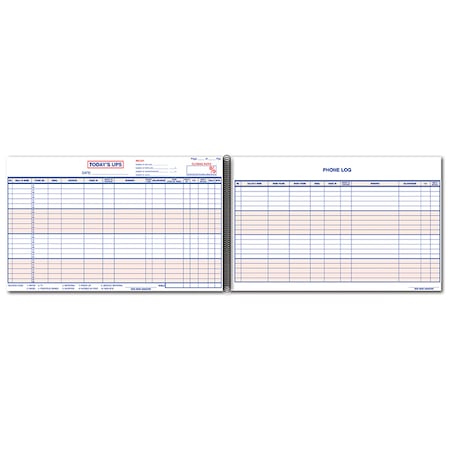 Car Dealer Depot Ups Log Book / Customer Contact Log 5860